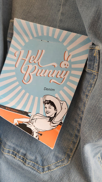 Hell Bunny Denim Sailor Pants