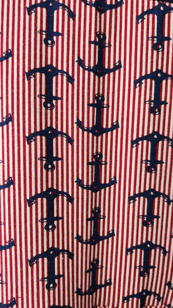 Effie's Heart Short Sleeve Navy and Red Sailor Dress