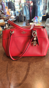 Coach Mini Red Burgandy Brook Carryall Satchel
