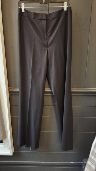 Lafayette 148 Black Wool Flat Front Pants