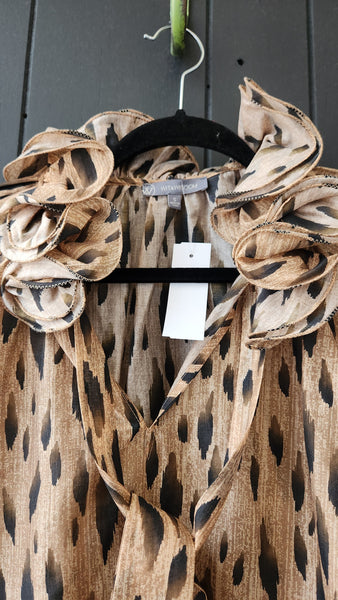 Wit and Wisdom Leopard Print Top