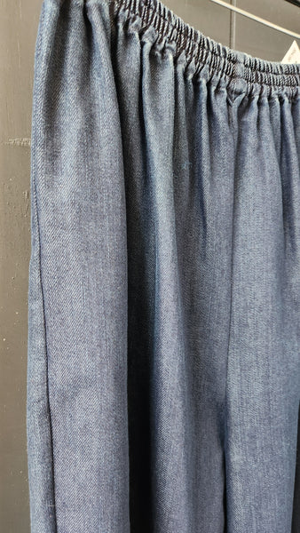 Eskandar Dark Blue Denim Pants