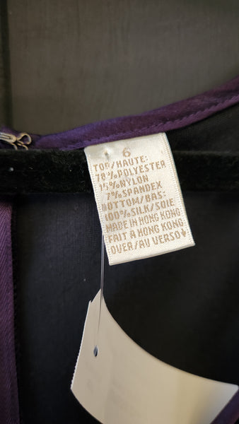 Dana Buchman Velvet and Chiffon  Gown