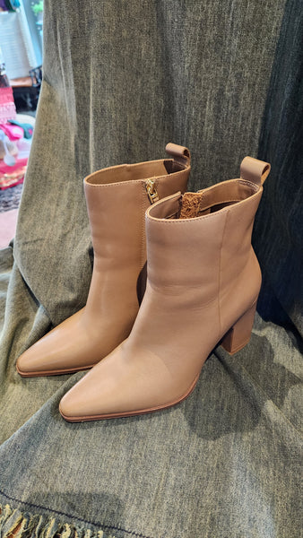 Reiss Tawny Tan Ankle High Boots