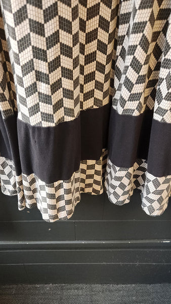 Effie's Heart Cap sleeve Geometric Print Dress