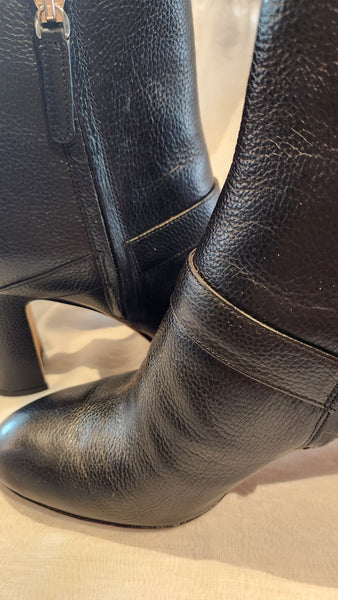 Kate Spade New York Thatcher Black Leather Bootie