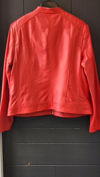 Cole Haan Red Leather Jacket
