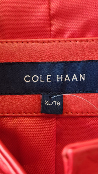 Cole Haan Red Leather Jacket