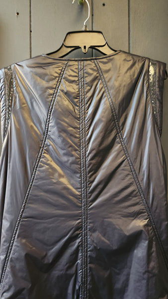 Julia Janus Puffer Black Asymmetrical Vest