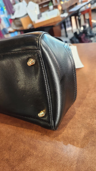 Cromia Italian Black Leather Bag