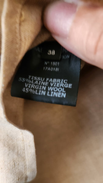 Isabel Marant Long Sleeve Wool and Linen Top