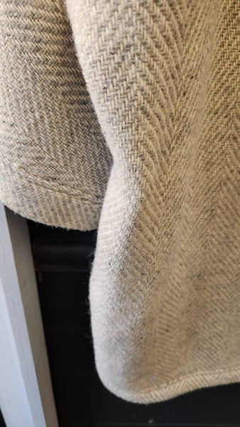 J Crew Wool Herringbone Poncho