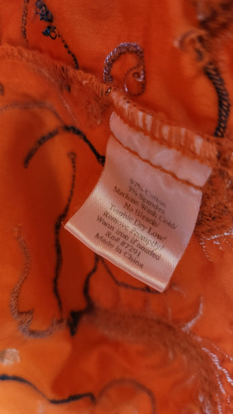 Johnny Was Embroidered Orange Orient Dragon Long Coat Duster
