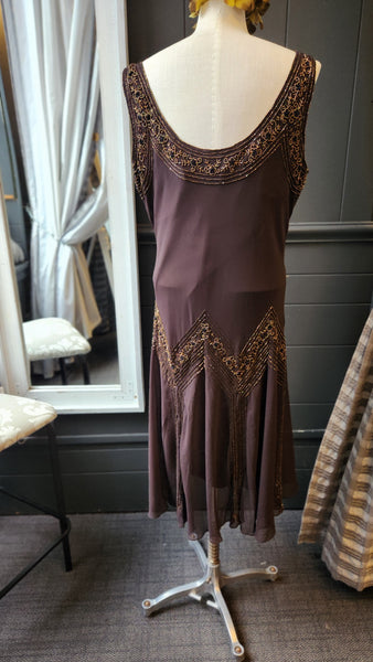 Dress Barn Sleeveless Flapper Style Dress