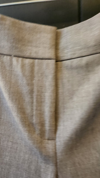 Classiques Entier Gray wool flat front pants