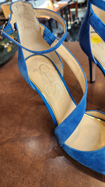 Jessica Simpson Blue Suede Heels