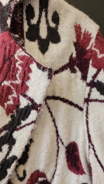 Nic & Zoe Floral Wool Blend Sweater