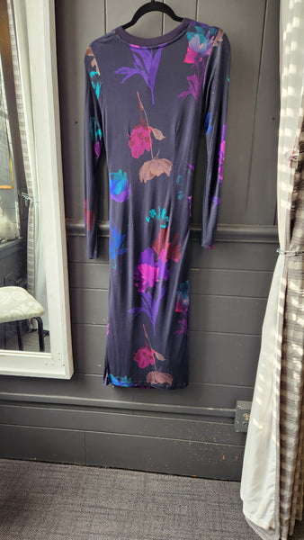 Boss Long Sleeved Floral Dress