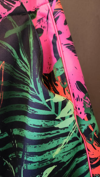 Lady Hagen Multicolored Tropical Print Skort