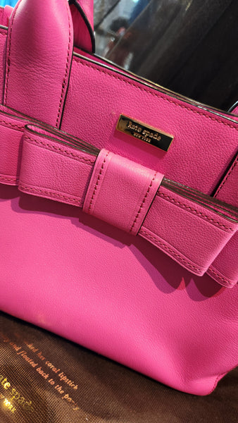 Kate Spade Hot Pink Double Bow Purse