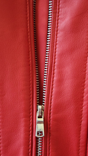 Cole Haan Red Leather Jacket