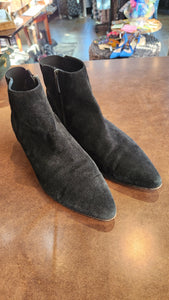 Aquatalia women’s black suede ankle boots