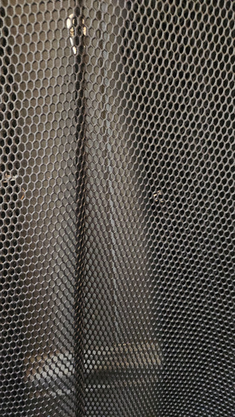 Luxe Moda Open Front Black Fishnet Coat