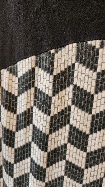 Effie's Heart Cap sleeve Geometric Print Dress