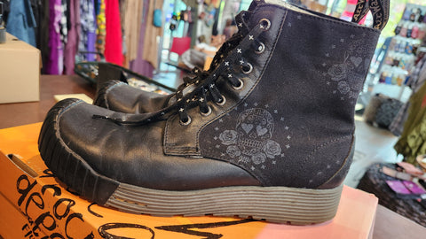 Dr Martens Day of the Dead Ankle Boots