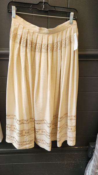 Vintage Betty Hanson Pleated woven Skirt