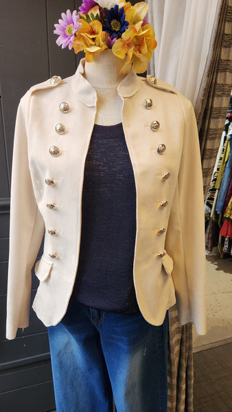 Molly Bracken Faux Suede Military style Jacket