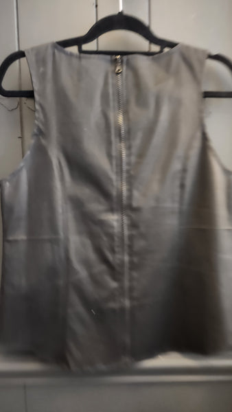 DL Lamb Leather tank top