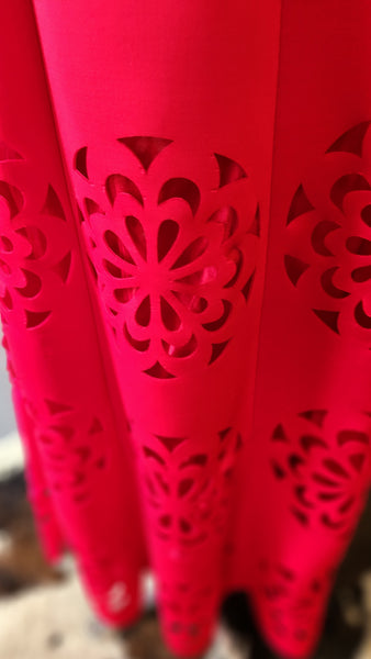 N by Nancy Laser Cut Maxi Skirt