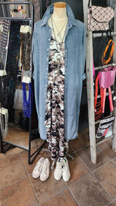 Kara Chic Camo Maxi Tank Dress