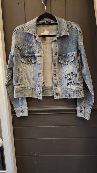 Charlie B Rock and Roll Denim Jacket