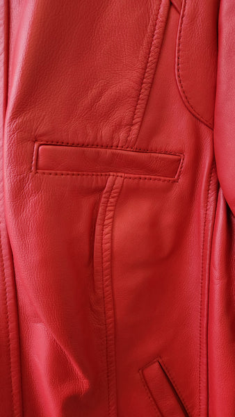 Cole Haan Red Leather Jacket
