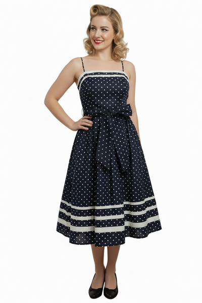 Vintage Polka Dot Dress with spaghetti straps