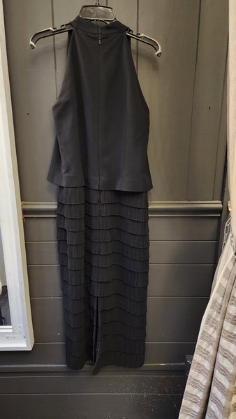 Daymor Couture 2 Piece Black Jacket and Evening Gown