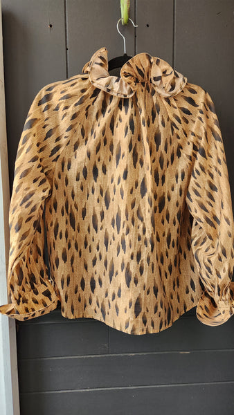 Wit and Wisdom Leopard Print Top