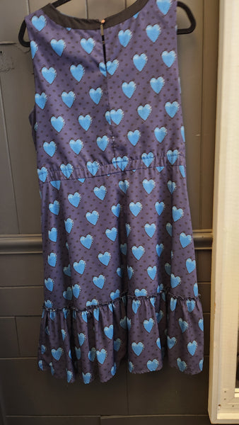 eShakti Sleeveless Blue Heart Dress