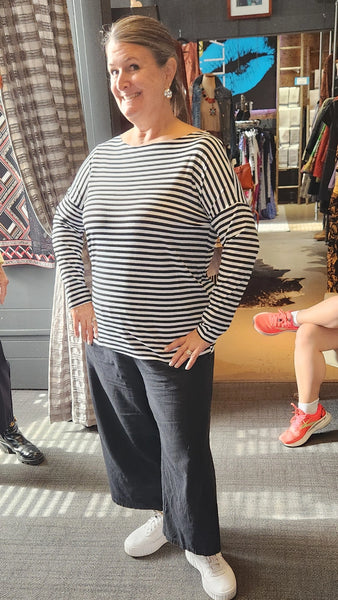 Stripe Long Sleeve Top