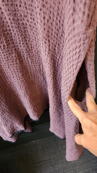 Cynthia Ashby Sleeveless Waffle Fabric Dress