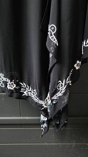 R&M Richards dress with floral embroidery