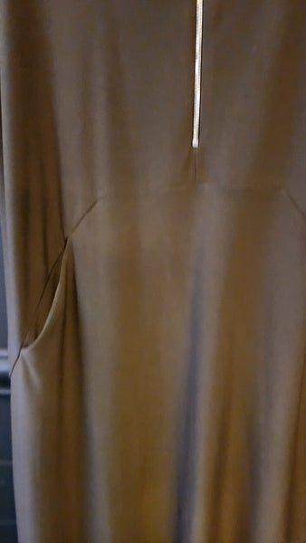 Joseph Ribkoff Sleeveless Mocha Brown Cowl neck Knit Top