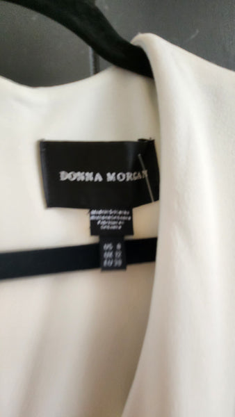 Donna Morgan Winter White Short Sleeved Dress