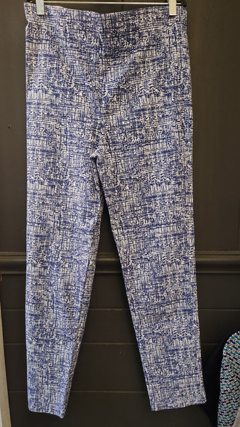 Sara Campbell Royal Blue and White Pants