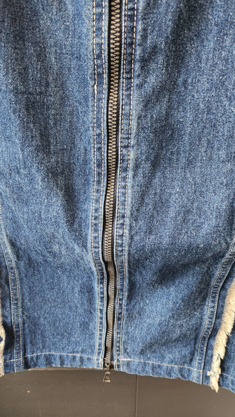 Fiorucci Sleeveless Denim Zip Front Dress