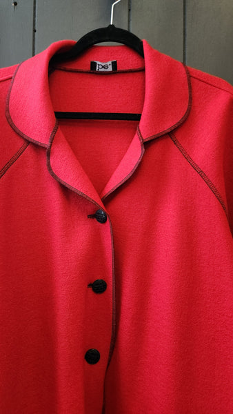 be Red Merino Wool Coat