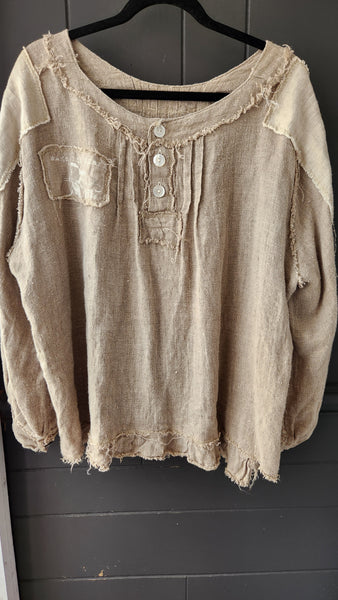 Magnolia Pearl Linen Smock Top