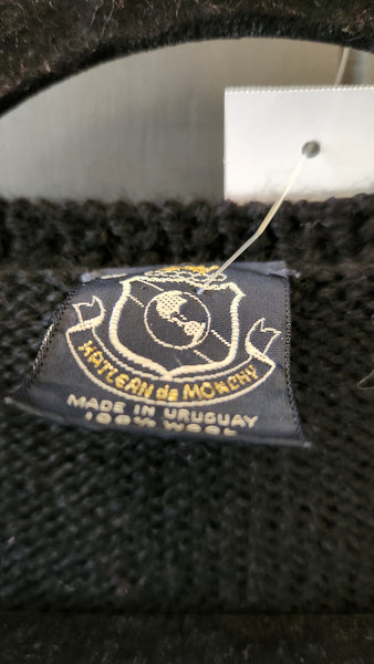 Vintage Hatlean de Monchy Wool Piano Keys Sweater